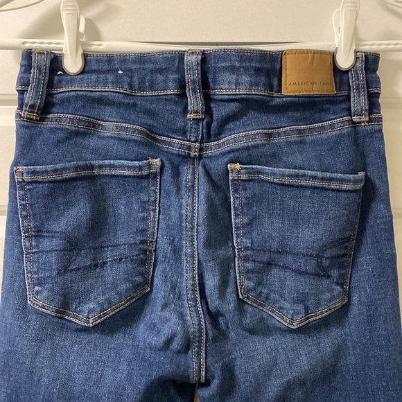 American Eagle Outfitters High Rise Blue Jeans - Picture 3 of 5